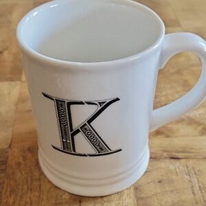 White Monogrammed Mug